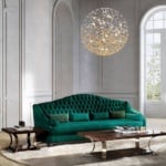 Must contemporary Italian coffee table with brown veneered wood