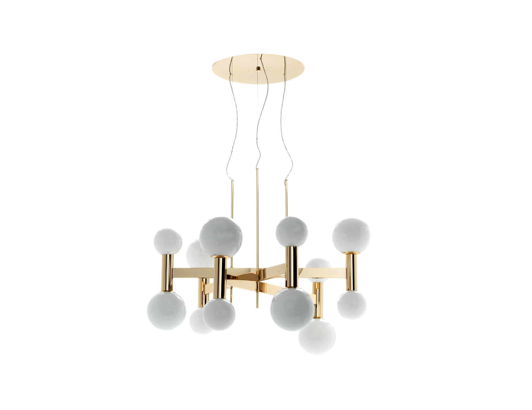 Bastienne modern Italian chandelier with gold metal