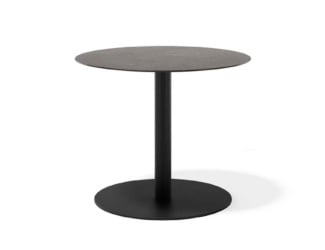 Twiga modern Italian luxury designer accent table is shown in brown colored weavings made of synthetic resin with stone table top. The structure is composed of beige or brown synthetic resin and the top is made of stone. This collection features the finest products by combining materials and shapes that connect with one another, culminating in an exquisite lifestyle. Twiga collection is available in chaise lounge, sofa, armchair, and coffee table versions. PVC cover available as an add on. Made in Italy.