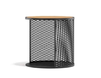 Twiga modern Italian luxury designer accent table is shown in brown colored weavings made of synthetic resin with stone table top. The structure is composed of beige or brown synthetic resin and the top is made of stone. This collection features the finest products by combining materials and shapes that connect with one another, culminating in an exquisite lifestyle. Twiga collection is available in chaise lounge, sofa, armchair, and coffee table versions. PVC cover available as an add on. Made in Italy.