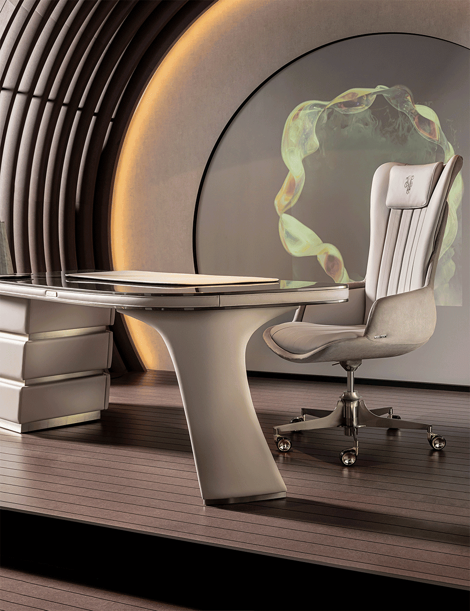 Ambassador Office Room modern luxury desk with white Ply wood