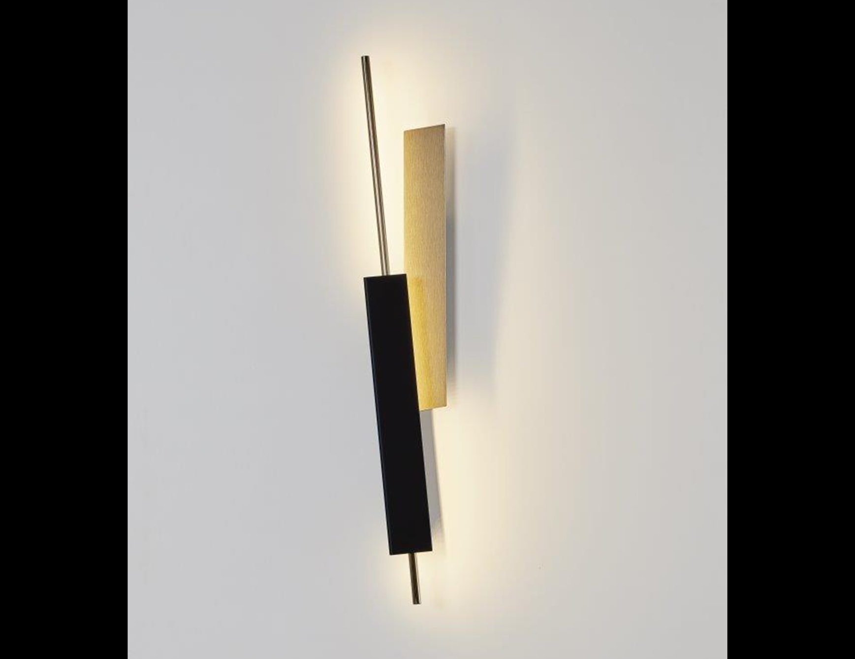 Origami modern luxury sconce with black metal