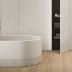 Azuco 23-01 marble bathroom vanity in Bianco Siberia finish