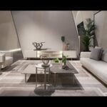 Lacquered wood coffee table Zero 6 in living room setting