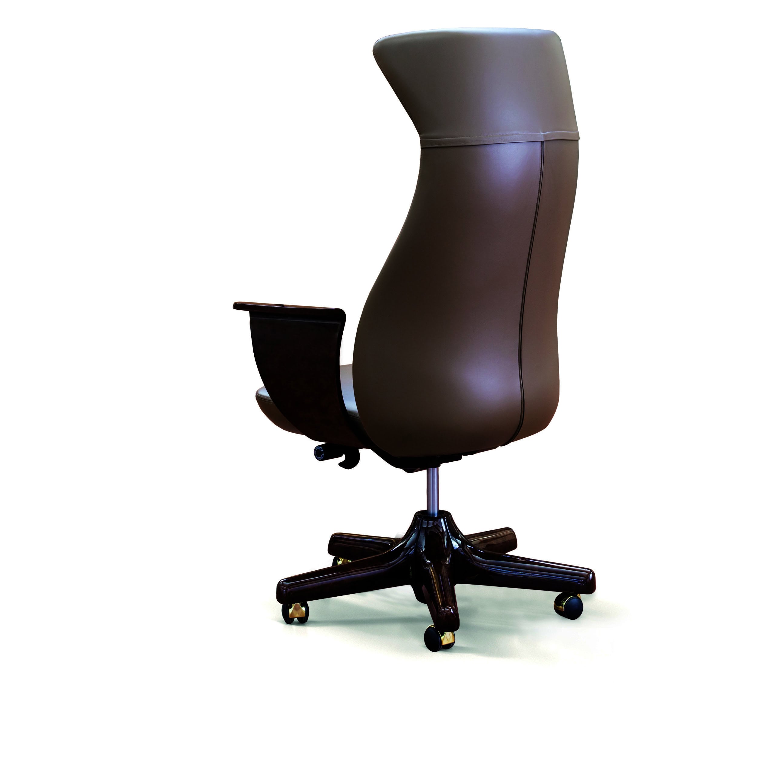 Vogue Office Chair Brown Leather | Turri | Nella Vetrina