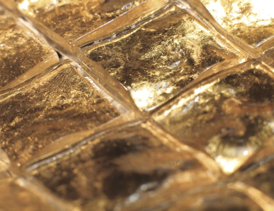 Murano glass mosaic bathroom tiles