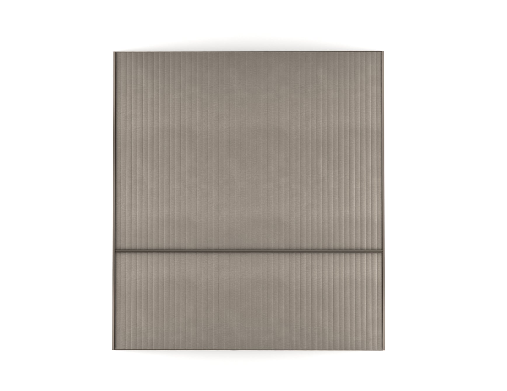 Aerial view of a minimalist grey rug