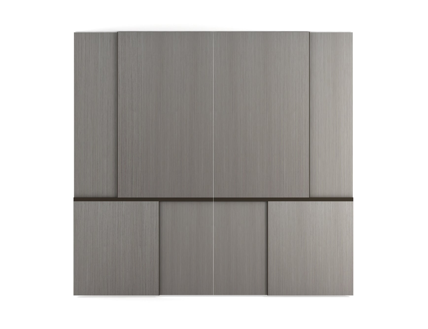 Modern minimalist gray cabinet design