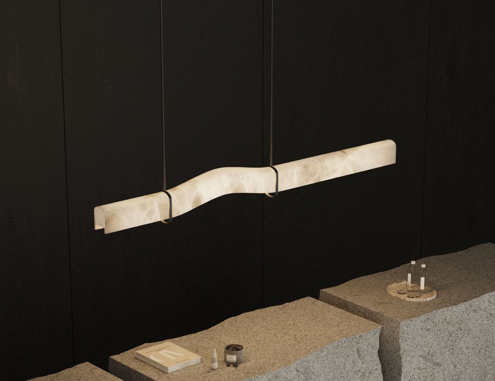 Alabaster wall sconce from Signature collection.
