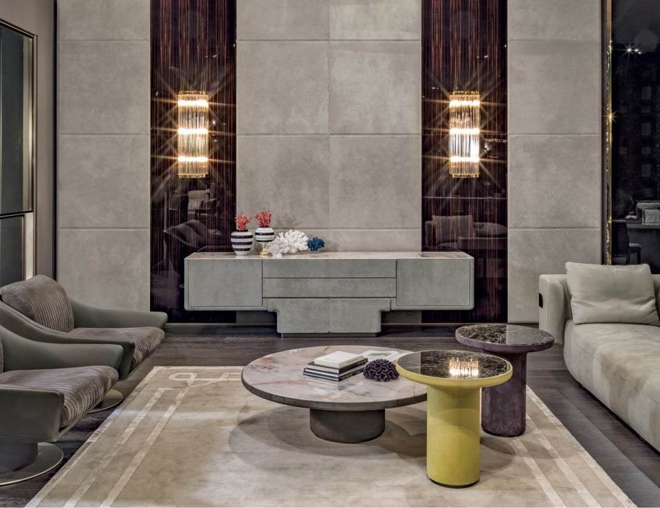 Modern living room with elegant furniture