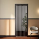 Modern interior with chairs and wall lamp