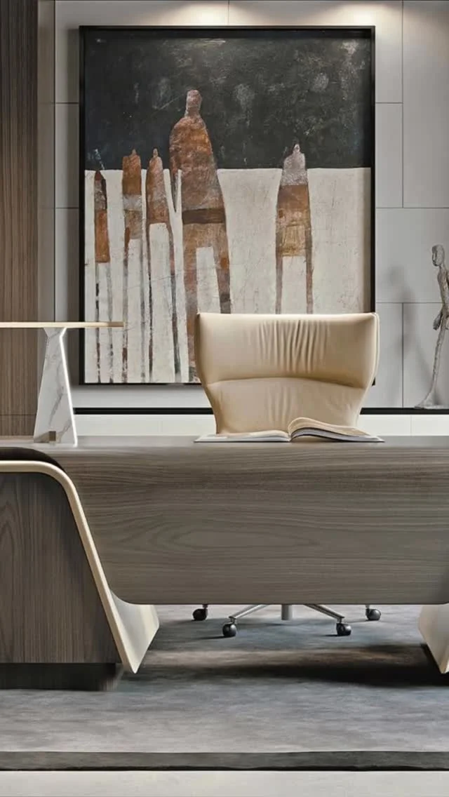 BESPOKE HOME OFFICE

Introducing the Presidential home office project,
tailor-made in walnut with contrasting details in
smooth Italian leather. This executive home office
collection is distinguished by its enduring quality,
embodying the timeless principles of originality,
authenticity, and uniqueness that define the philosophy
evident in every product, from singular pieces to
complete fit-out projects. A wide selection of wood,
metals, and leathers are available (samples available
upon request). Made with precision in Italy.

#nellavetrina #officedesign #officefurniture
#workfromhome #officedecoration #officeideas
#officedecor #italianfurniture #customfurniture
#italiandesign #interiordesign #decoration
#interiordecor #modernfurniture #customdesign
#contemporaryfurniture #homedecor #italianinterior
#custommade #architecture #interiordesigner
#luxuryfurniture #luxuryliving #italianliving
#luxurydesigns